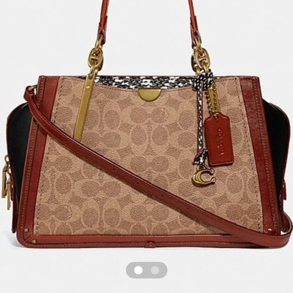 Coach Dreamer Signature Brown and Tan Handbag, Satchel, Shoulder bag or Purse